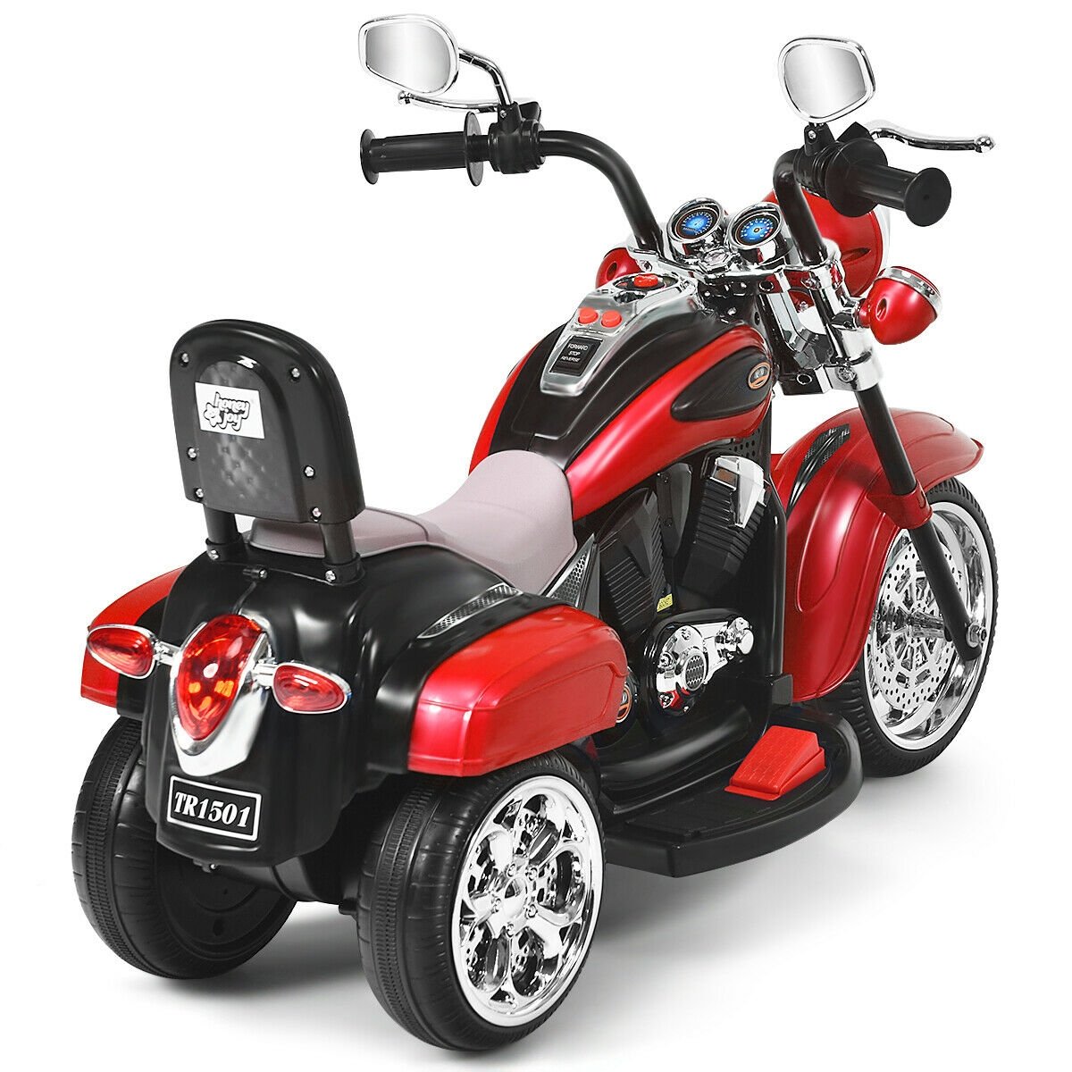 6V 3 Wheel Kids Motorcycle-Red view 7