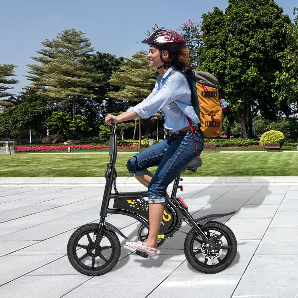 Electric Bike for Adults Folding Electric Bicycle with 350W Motor and 36V Battery view 2