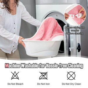 Electric Heated Blanket Throw with 10 Heat Settings-Pink view 8