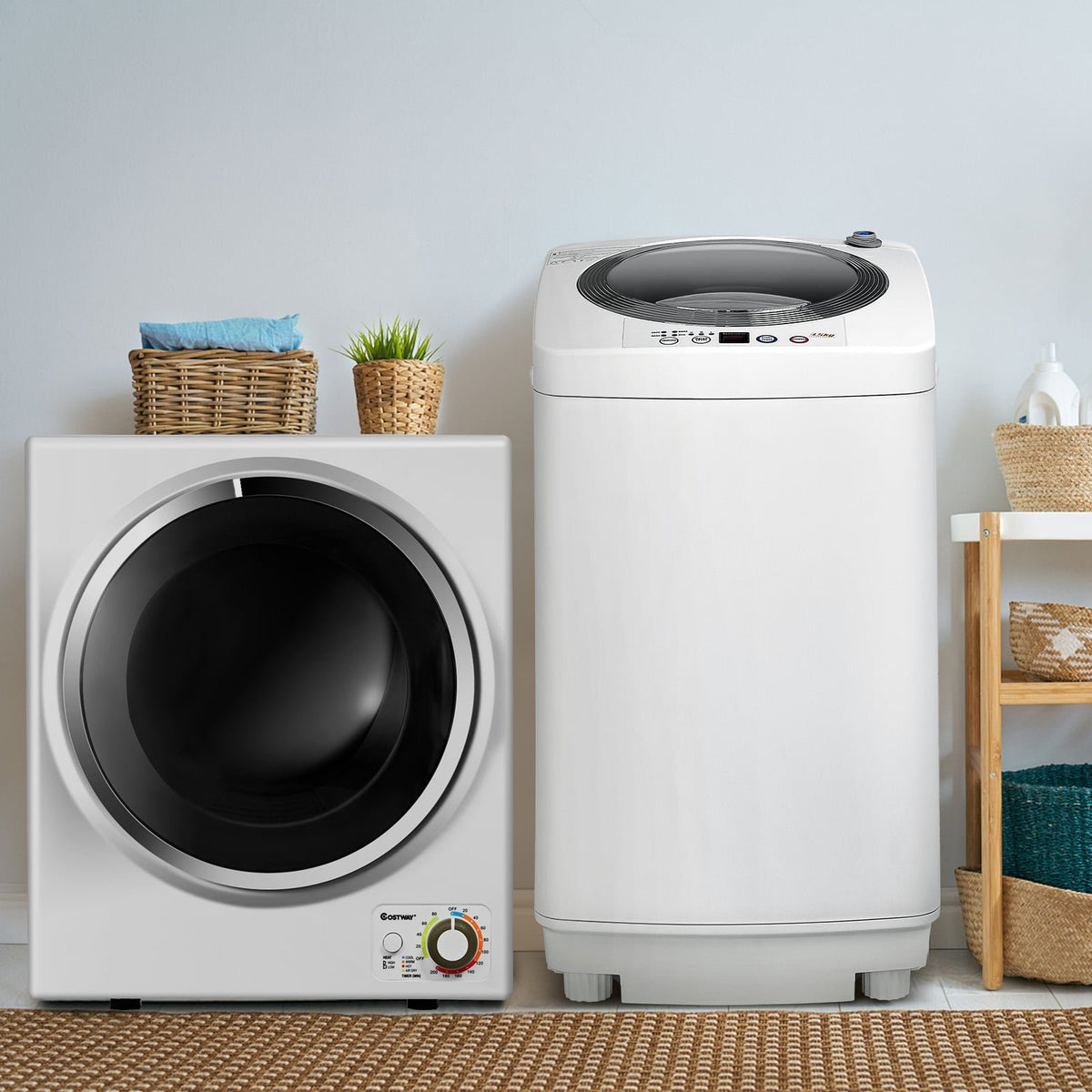 Electric Laundry Dryer and Full-Automatic Washing Machine Combo view 2