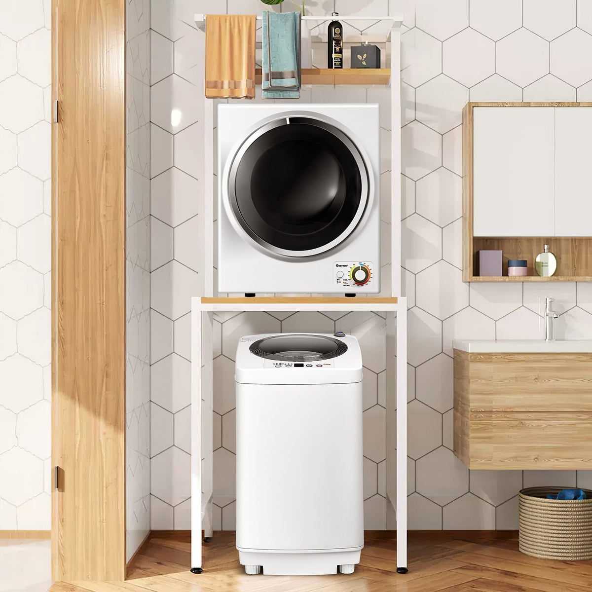Electric Laundry Dryer and Full-Automatic Washing Machine Combo view 3
