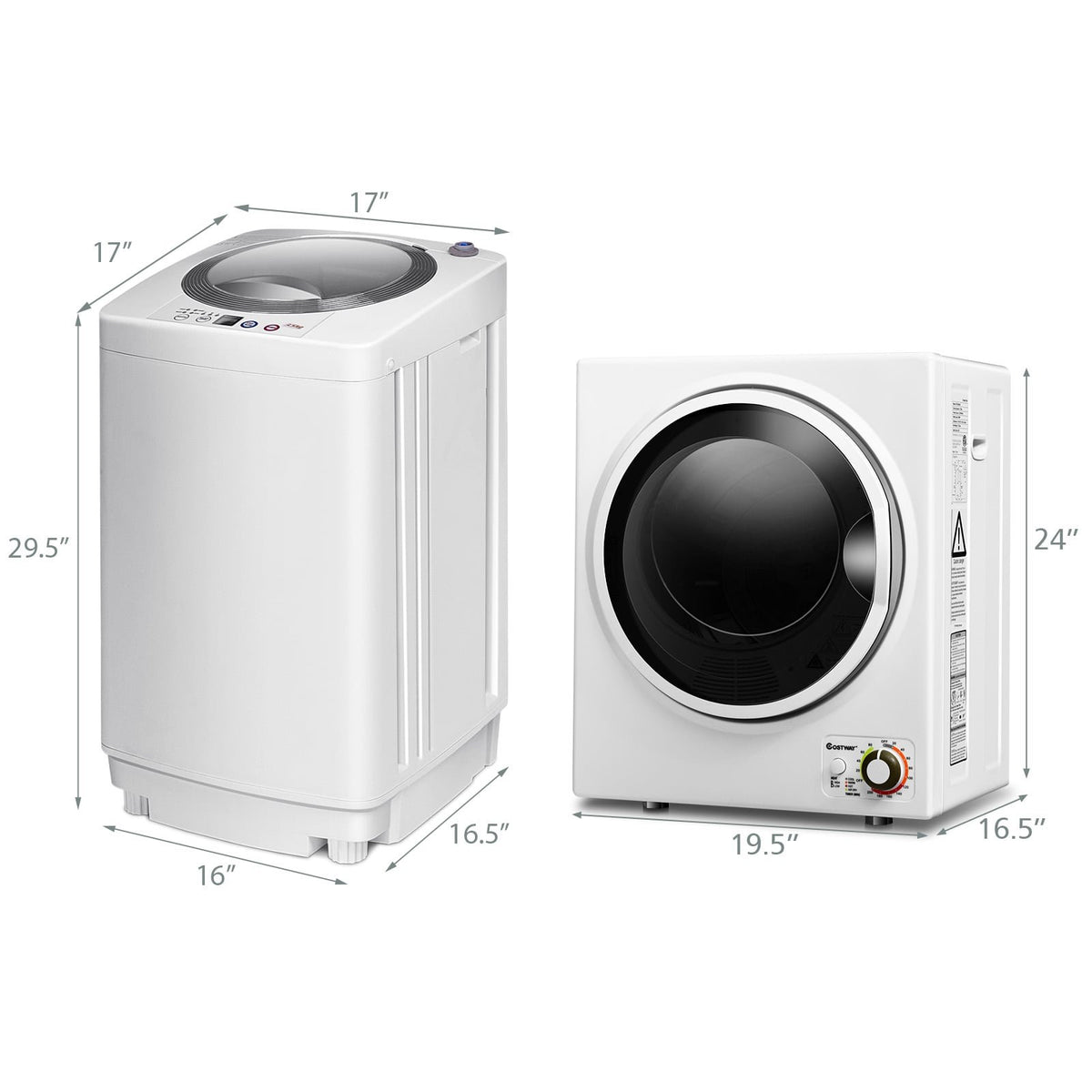 Electric Laundry Dryer and Full-Automatic Washing Machine Combo view 4