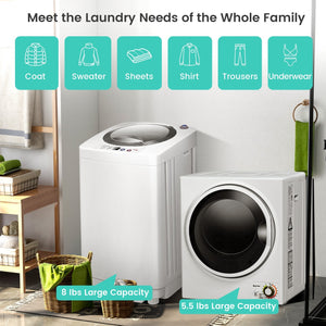 Electric Laundry Dryer and Full-Automatic Washing Machine Combo view 9