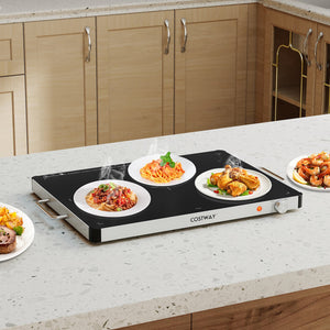 Electric Warming Food Warmer with Adjustable Temperature Control and Overheat Protection view 2