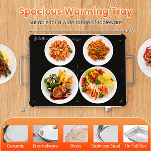 Electric Warming Tray Food Warmer with Adjustable Temperature Control view 6