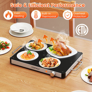 Electric Warming Tray Food Warmer with Adjustable Temperature Control view 7