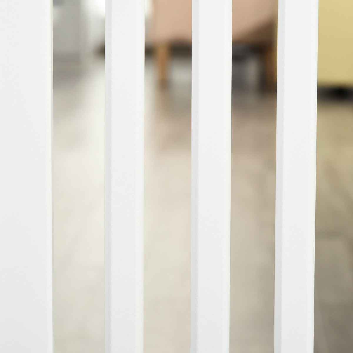 Free Standing Wooden Pet Gate Indoor Dog Barrier Foldable Step Over Doorway Fence Safety Gate with Open Door – view 7