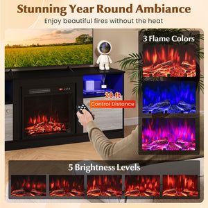 Entertainment Center with Adjustable Shelf & Open Compartment for 65” TVs-Style 1 view 6