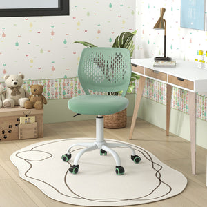 Ergonomic Children Study Chair with Adjustable Height-Green view 3