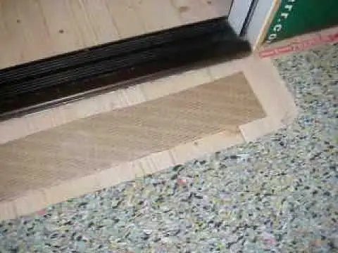 SafePath EZEdge with StoneCap, Recycled Rubber Threshold Ramp, Wet-Area Traction