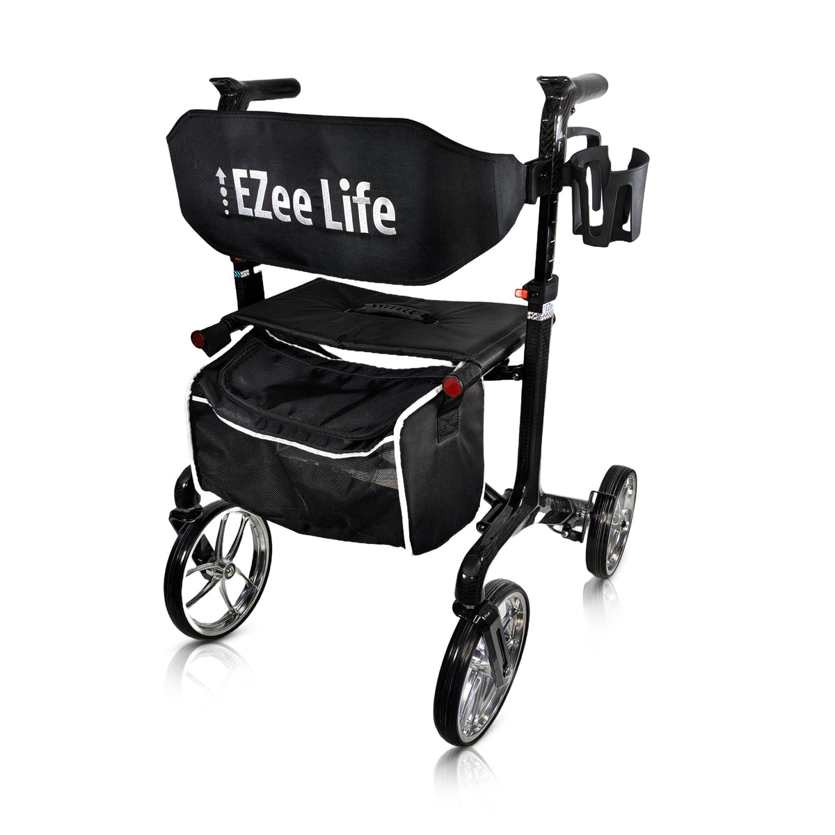 EZee Life Carbon Fiber Rollator CH3018, 5.8 kg Ultra-Lightweight