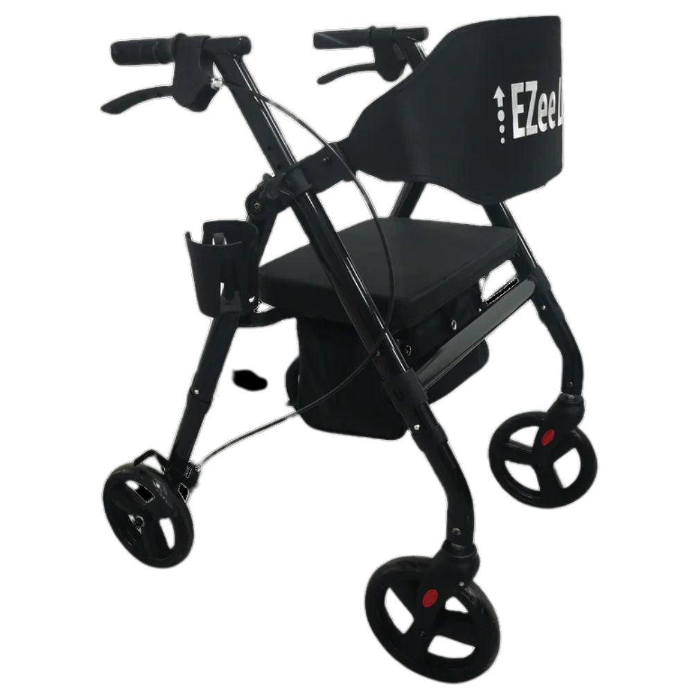 EZee Life Lightweight Steel Rollator CH3017, 300 lb Capacity