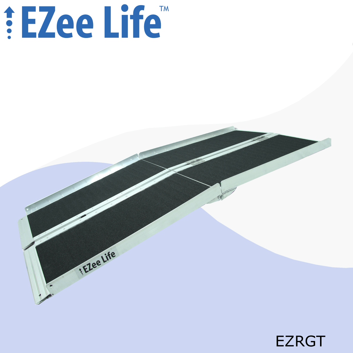 EZee Life EZ6RGT 6 ft Multifold Wheelchair Ramp, 600 lb Capacity