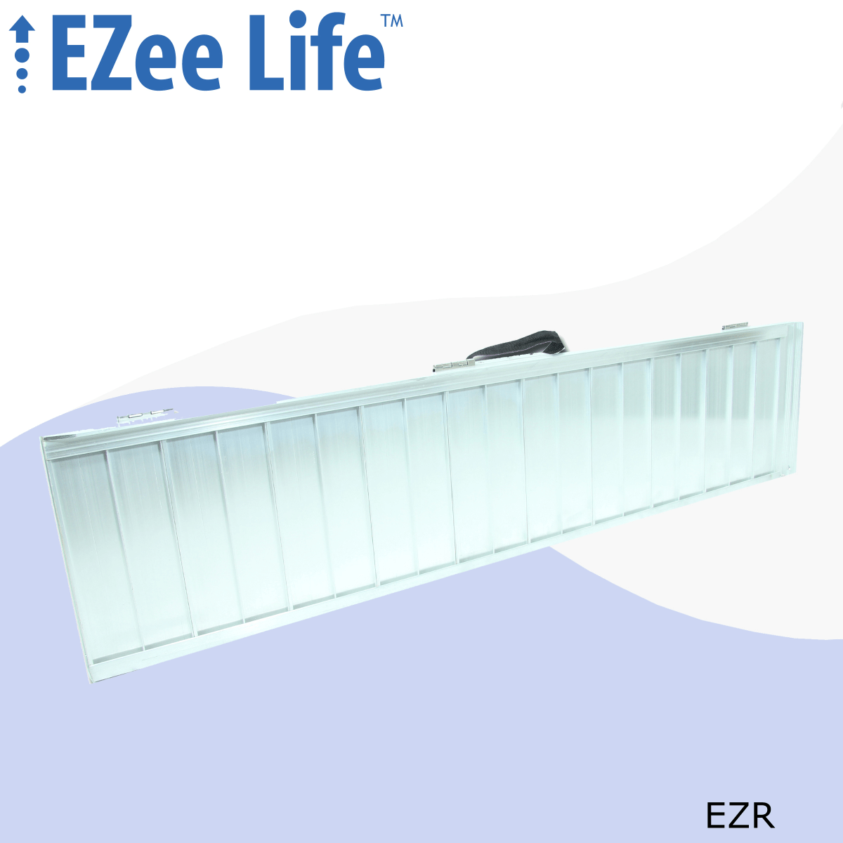 EZee Life 3 ft Single-Fold Wheelchair Ramp with Grip Tape, 600 lb