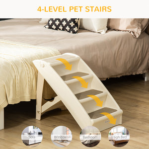 4-Level Portable Dog Stairs, Foldable Dog Steps for Small Dogs, Lightweight Cat Steps – view 6