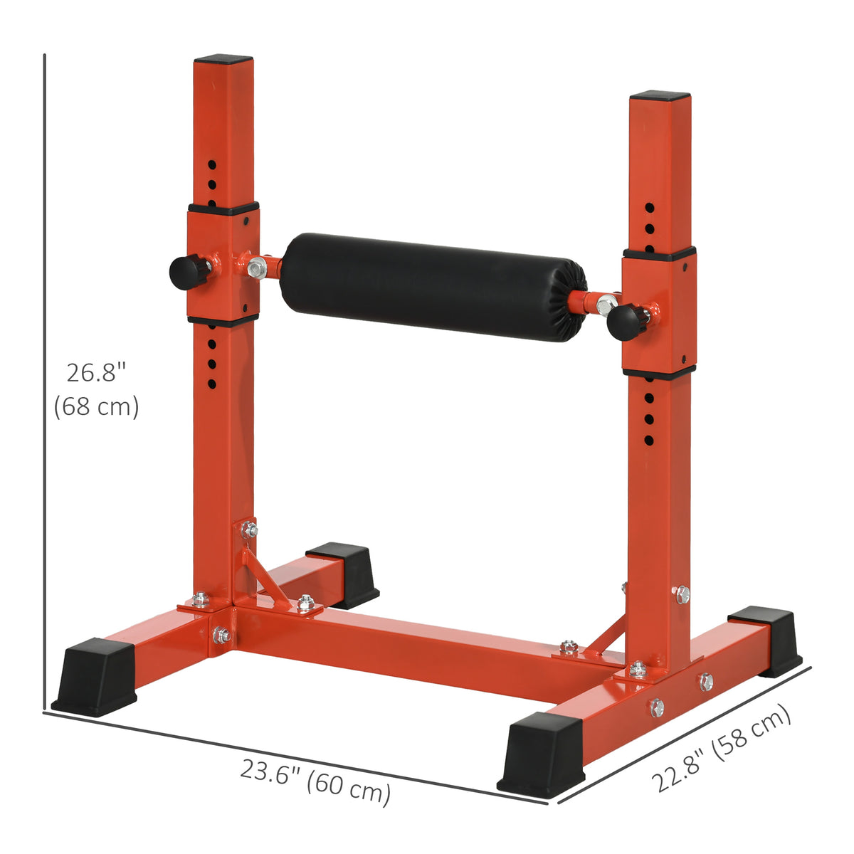 Soozier Bulgarian Split Squat Stand, 12-Level Adjustable Single Leg Squat Stand for Lower Body Strength Training