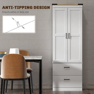 67" Tall Kitchen Pantry Storage Cabinet, Kitchen Pantry Cabinet with Doors, Drawers and Adjustable Shelves – view 19