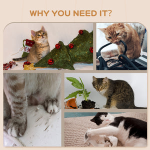 Cat Wall Shelves, 3PCs Cat Shelves with Hammock, Scratching Post, 3 Steps, Jumping Platforms, Wall Mounted Cat Climber, Grey