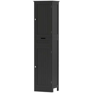 Freestanding Bathroom Cabinet with Drawer and 2 Doors, Tall Bathroom Cupboard for Kitchen, Study, Living Room