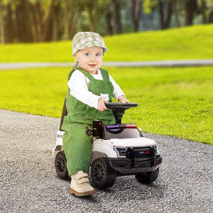 Aosom Kids Ride On Sliding Car with Hidden Under Seat Storage, Foot-to-Floor Design