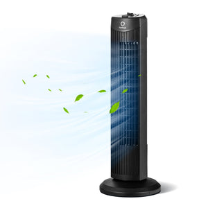 Fantask 35W 28 Inch Quiet Bladeless Oscillating Tower Fan-Black view 4