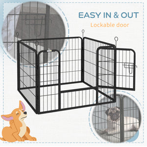 Metal Pet Playpen with Gate Indoor Outdoor for Small Animal