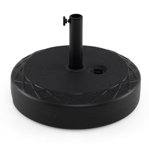 Fillable Umbrella Base 90 LBS Heavy Duty Sand Filled Round Market Umbrella Stand-Black view 2