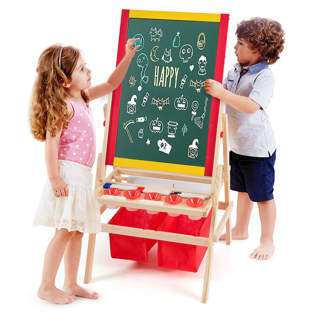 Flip-Over Double-Sided Kids Art Easel view 4