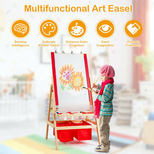 Flip-Over Double-Sided Kids Art Easel view 7