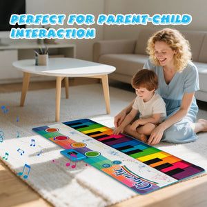 Floor Piano Dance Mat for Kids Musical Playmat with 8 Instrument Sounds view 6