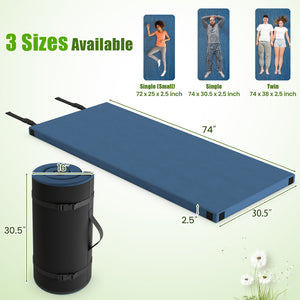 Foldable Camping Mattress with High density foam Cushion and Anti-slip Bottom-Navy view 5