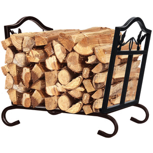 Foldable Firewood Log Rack Steel Wood Storage Holder view 7