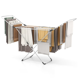 Folding Clothes Drying Rack with Adjustable Wings for Indoor and Outdoor Use view 4