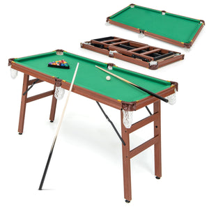Folding Portable Billiards Table Game Set with Adjustable Foot Levelers view 4