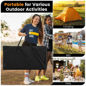 Folding Portable Outdoor Cook Station with Heat-Resistant Aluminum Tabletop view 7