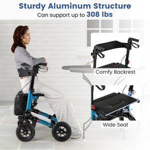 Folding Rollator Walker with Seat for All Terrain seniors view 8