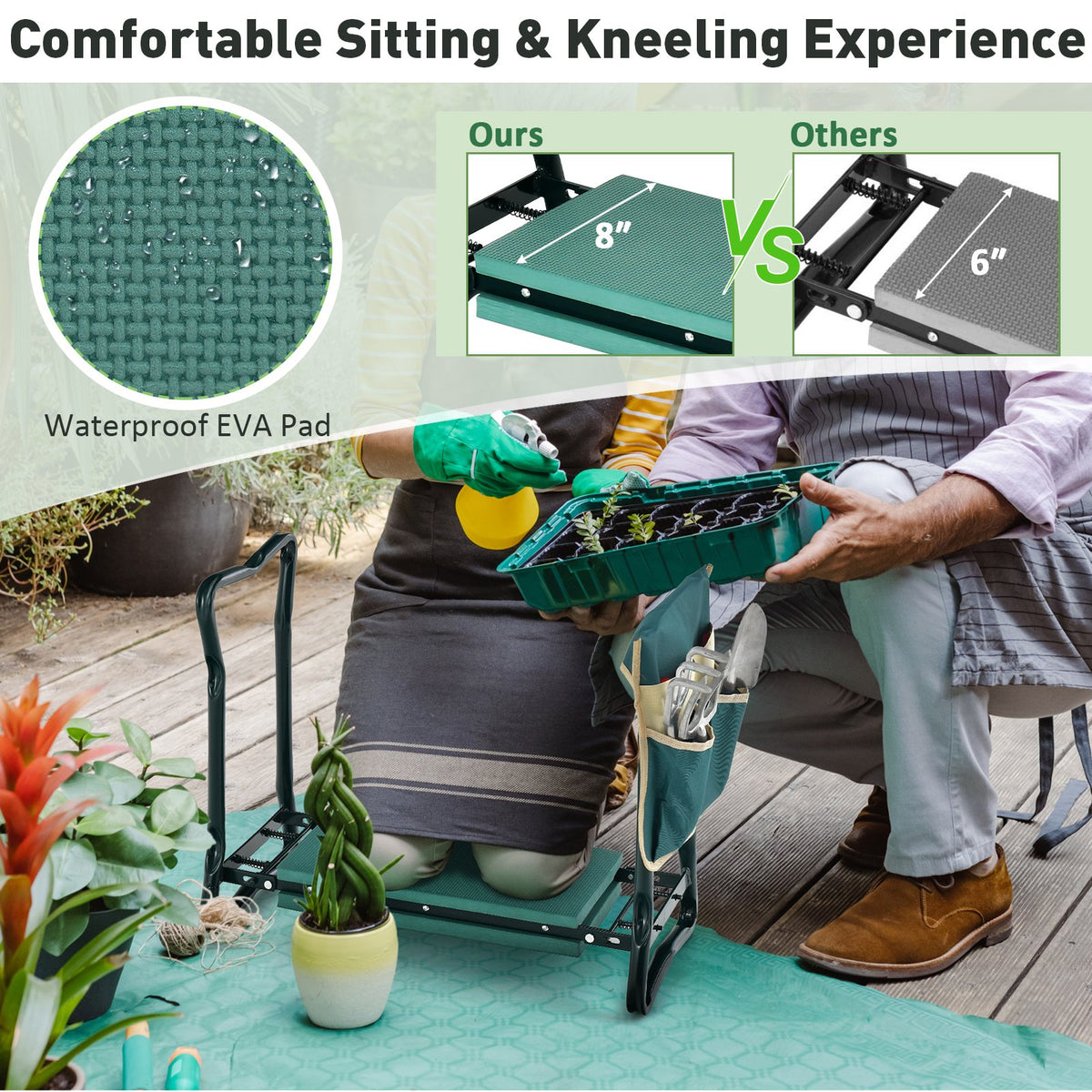 Folding Sturdy Garden Kneeler Pad and Cushion Seat view 7