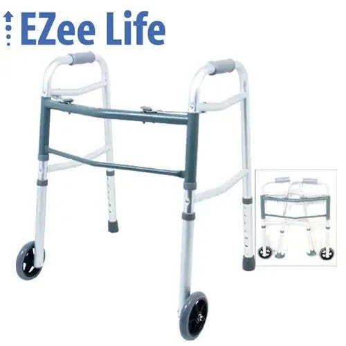 EZee Life CH1084 Junior 2-Button Folding Walker, 300 lb
