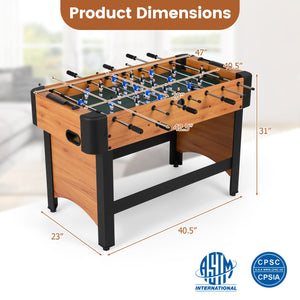 Foosball Table Competition Full Size Soccer Game Table with 22 Players-Natural view 5