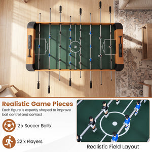 Foosball Table Competition Full Size Soccer Game Table with 22 Players-Natural view 7