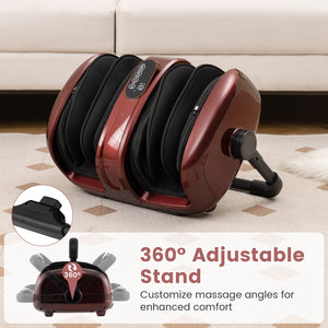 Foot and Calf Massager with Heat for Blood Circulation Pain Relief-Red view 8