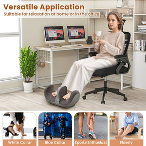 Foot and Calf Massager with Heat Gift for Women Men Mom Dad-Gray view 3