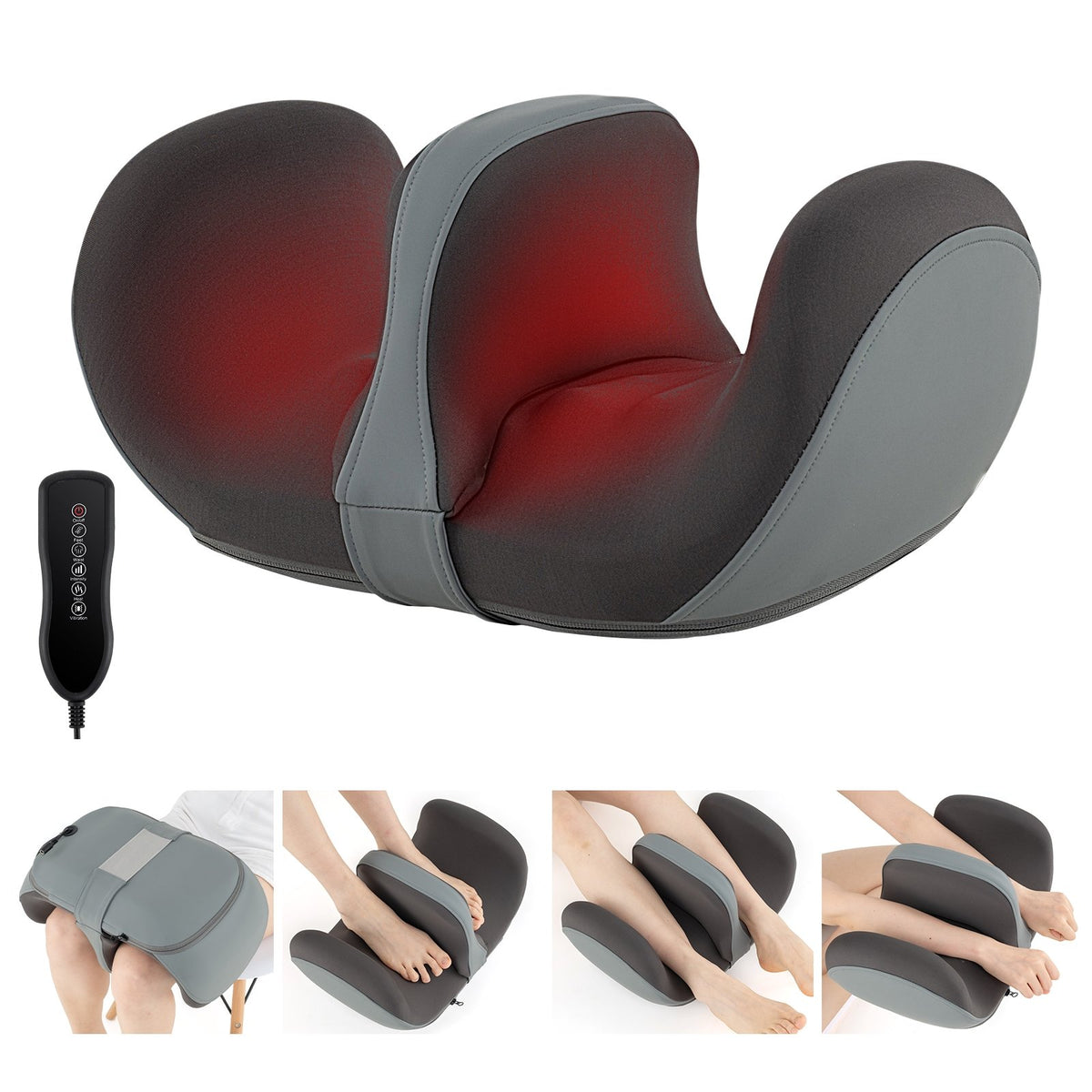 Foot and Calf Massager with Heat Gift for Women Men Mom Dad-Gray view 4
