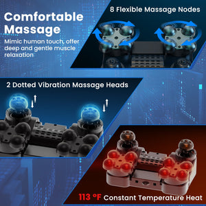 Foot and Calf Massager with Heat Gift for Women Men Mom Dad-Gray view 6