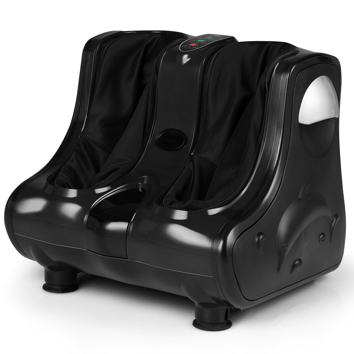 Foot and Calf Massager with Heat Vibration Deep Kneading and Shiatsu-Black view 4