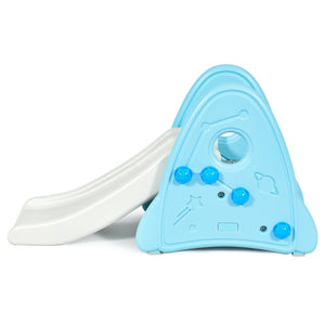 Freestanding Baby Slide Indoor First Play Climber Slide Set for Boys Girls-Blue view 4