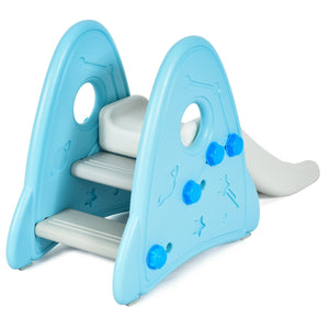 Freestanding Baby Slide Indoor First Play Climber Slide Set for Boys Girls-Blue view 7