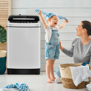 Full-Automatic Washing Machine 1.5 Cu.Ft 11 LBS Washer and Dryer-Gray view 2