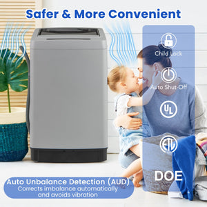 Full-Automatic Washing Machine Washer and Spin Combo-Grey view 7