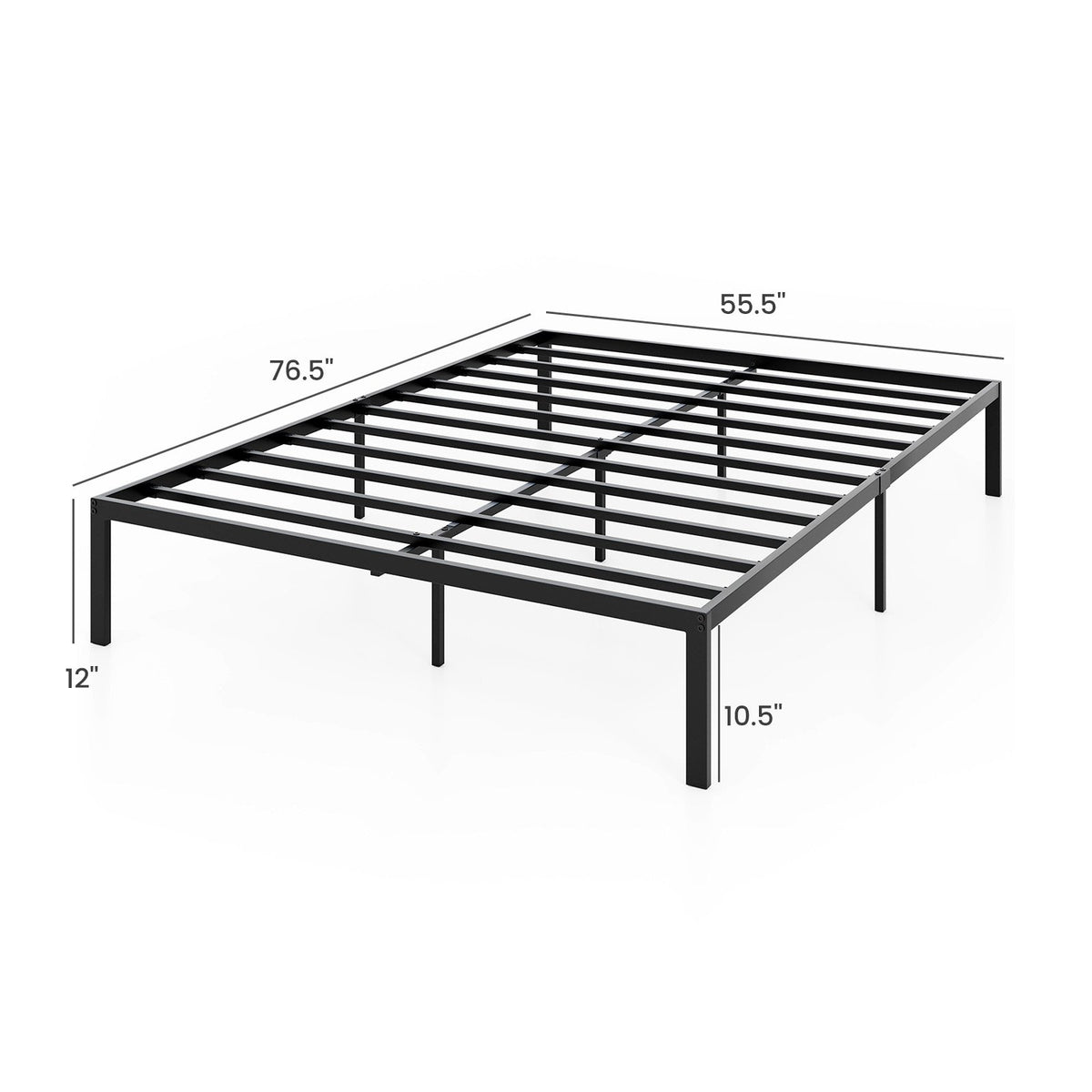 Full/Queen/King Size Metal Bed Frame Heavy Duty Support Slats Mattress Foundation-Full Size view 5